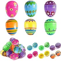 24 Uova Di Plastica Vuote Per Pasqua | Colorate, Riempiibili E Appendiabili | Per Cacce Al Tesoro E Decorazioni - Foto 13