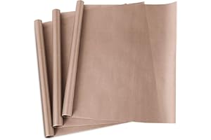 YRYM HT Teflon PTFE Heat Transfer Paper, 3 Pack, Non-Stick, 16" x 20", Reusable Heat Resistant Heat Transfer Paper.