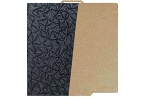 HzdaDeve PEI arkusz PEO do Bambu Lab X1/X1C/X1E/P1P/P1S/A1, płyta węglowa, podgrzewane łóżko, stal sprężynowa, elastyczna platforma, 257,5 x 257,5 mm, teksturowana, gładka płyta do drukarki 3D (PEO)