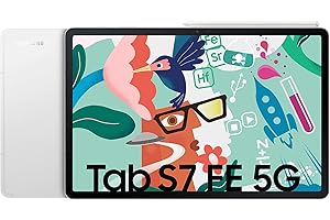 ‎SAMSUNG Samsung Galaxy Tab S7 FE, 12,4 Zoll, 64 GB interner Speicher, 4 GB RAM, 5G, Android Tablet inklusive S pen, Mystic Silver