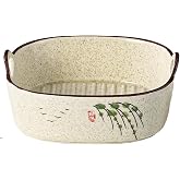 Small Ceramic Dish, Oven Trays, Oven Dish, with Ceramic Handles, Small Oven for Lasagna, Dessert, Cooking, Tiramisu, Baking M