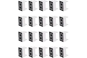 Iplusmile 20pcs catodo comune 10-pin 1 bit 7 segmenti 0.5 LED rosso display digitale tubo