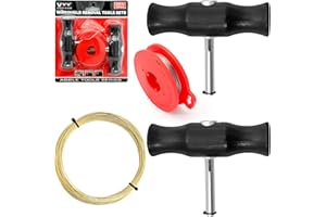 Aerzouser Outils pour Retirer Le Verre,Kit Depose Pare Brise,Découpe Pare Brise,Kit d'outils de Démontage de Pare-Brise, avec Poignée et Fil de Coupe, pour Réparations Professionnelles