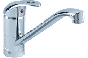 Bristan J SFSNK EF C Java Single Flow Easyfit Kitchen Sink Mixer Tap with Swivel Spout, Chrome