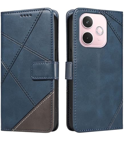 Custodia Impermeabile Smartphone Funzione Stand Blu Huawei P20 Lite Custodia Skin Pu Portafoglio Protettiva In Pe Cover Honor X8a - Foto 4