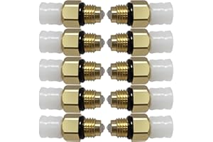Airsusfat 10pcs Air Suspension Air Valve M8* 1 per Benz W251 W164 W212 W211 W220 W221 Nuovo Air Sospensione Shock Spring Connettore Tubo Raccordi in Ottone 1643200625 1643200725
