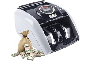 SHZICMY Contador automático de billetes de 220 V, alta velocidad, con indicador LED para euro, dólar, libras y billetes, velocidad de contador de aproximadamente 900 hojas/min