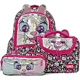 Wia Sweet Cat 3 B&ouml;lmeli Okul &Ccedil;anta Seti, Tek Ebat, SWG-007, Siyah, kız-&ccedil;ocuk