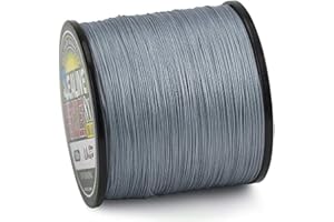 SXLSZ Geflochtene Angelschnur 8Fach,Stränge Super Strong 500M PE Starke Geflochtene Schnüre Fisch Linien,Karpfen Zubehör Angelschnur Geflochten,Grau,0.23mm