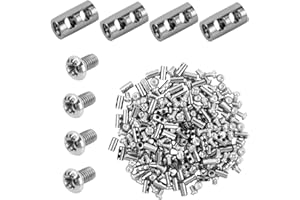 MINJUNA 60 Pcs Steel Wire Rope Cable Clamp 3mm, Double Hole Wire Rope Clips, Adjustable Duplex Bolt Cable Clamps Kit, Cable Wire Rope Lock for Garden Fence Wire (B)