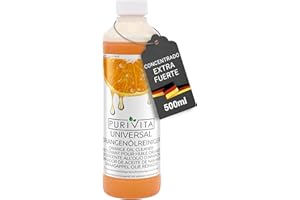 PURIVITA® Limpiador de Aceite de Naranja Concentrado [500ML] - Limpiador Multiusos Vegano y Ecológico - Fregasuelos - Limpieza Hogar - Limpiador de Baño, Suelos y Muebles