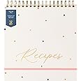 Busy B Recipe File - Spot - Flip Top Recipe Organiser with Built-in Stand, 16 Recipe Cards, Plastic Sleeves, Index Cards and Space for 80 Recipes - FSC® Certified