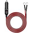 Chanzon 1.8 Metre 6ft/3ft UL Listed 12V/24V 15A Male to Male Cigarette Lighter Plug, Heavy Duty Cable Charger Cord, Male Plug to Eyelet Terminals Cigarette Lighter Extension Cord