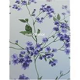 Dekorama Kalın elyaf astarlı kaymaz pembe lila erguvan &ccedil;i&ccedil;eği pvc muşamba masa &ouml;rt&uuml;s&uuml; Lila 100 x 140