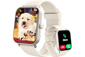 KALINCO Smartwatch per Bambini, Orologio Chiamate, Assistente Vocale, 100+ Sports, Gestione della Salute (Sonno, Frequenza Cardiaca, SpO2, Pressione), Lettore Musicale, Sveglia
