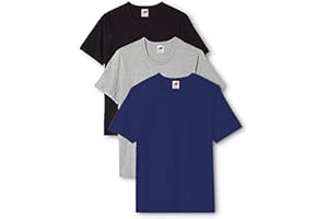 Fruit of the Loom - T-shirt da uomo, confezione da 3