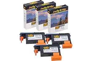 Lucky Bridge HP72 Testina di stampa rigenerata 3PK (G/PK MK/Y M/C) C9380A C9383A C9384A compatibile per HP T1100 T790 T770 T60 T1300