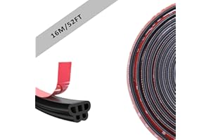 ‎NEUWEE NeuWee Autotür Gummidichtung B-Form Zweischichtige Universal Autotürdichtung Kantenschutz Autotür Wetterschutz Rauschunterdrückung Türdichtung Gummiprofil Für Autos Boote Wohnmobile Lkws (16m/ 52ft)