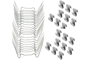 YOUNG WOLF 100 szt. gruby drut ze stali nierdzewnej "W" elitarne klipsy do szklenia szklarni