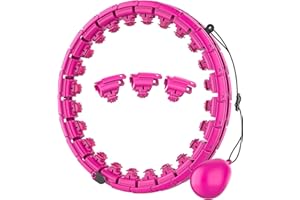 UNIGUARDIAN Hula Hoop Reifen Erwachsene, Hula Hoop mit Gewicht Kugel, Hoola Hoop Leise, Hulahuppreif Zum Abnehmen