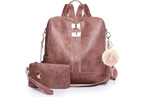 Puwuzixi Women Backpack Waterproof Anti-Theft Lightweight PU Fashion Travel Multipurpose Convertible Purse Shoulder Bag Handbag Backpack