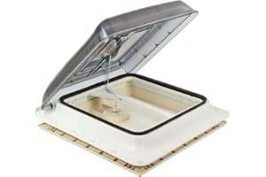 Fiamma Dachfenster Vent 40x40cm Klar mit Rollo | 1x Dichtmittel | 25x Schrauben