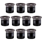 Pack of 10 x Nozzle for Irrigation Diffusers, Range 5.20 Metres. Irrigation Angle Adjustable 0 to 360&ordm;