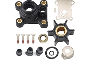 MARKGOO 394711 Water Pump Impeller Repair Kit with Housing for Johnson Evinrude OMC 8 9.9 10 15 HP Outboard Boat Motor Engine Parts Replacement 0394711 391698 386697 Sierra Marine 18-3327