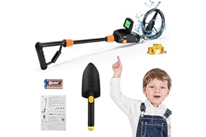 SenDeluz Metal Detector, Kids Metal Detector with LCD and SOUND Indication, Adjustable High Sensitivity Waterproof Outdoor Lightweight Metal Detector for Beginners to Treasure Seeking Gold Digger
