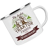 Personalisiert Emaille-Tasse ‚Die Coolsten Camper Heißen…‘ – Camping-Becher Mit Name & Spruch