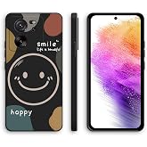 XINYEXIN Silicone Case for Xiaomi 13T / Xiaomi 13T Pro with Cute Pattern Ultra Thin Straight Edge Soft Silicone Mobile Phone Case Shockproof Protective Case - Smile Black