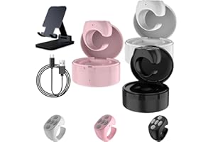 NNBWLMAEE Fingertip Wireless Bluetooth Remote Control, Remote Scrolling Ring, Comfortable Bluetooth Scrolling Ring, Remote Control Shutter/Clicker, Scroll Videos,Volume Control,for IOS Android (3Pcs)