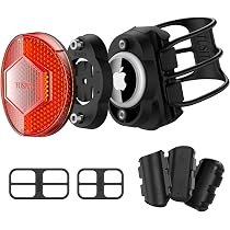 SHEAWA Riflettente Forma Luce Nascosto Shell Riser/Sedile Tubo Custodia Protettiva per Scooter Bicicletta Airtag Accessori