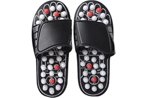 Reflexzonenpantoffeln, Massage Hausschuhe, Akupressure Sandalen Mit Verstellbaren Riemen, Fußmassagegerät Schuhe, Zur Linderu