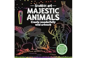Majestic Animals (Scratch Art for Adults)