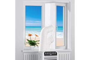 OLEIC Joint de fenêtre pour climatiseurs mobiles 400 cm, passe-fenêtre pour climatisation, tuyau d'échappement, fenêtres à battants, climatiseurs mobiles, climatiseurs, sèche-linge