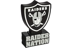 Team Sports America Evergreen Enterprises NFL Oakland Raiders Maskottchen, Gartenstatue, Teamfarben, Einheitsgröße