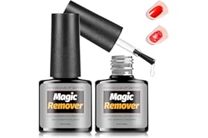 YAGASPANTERY 2 Stücke Nagellackentferner Für Gelnägel, Gelnägel Shellac Entferner, 10 ml Gel Nail Polish Remover für Nail Art, Abziehen In 3-5 Minuten, Der Das Infiltrierende Gelöl, Einfach und Schnell