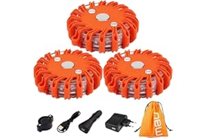 LOTUSWILD Témoin lumineux Powerflare, Triangles de signalisation voyant d'avertissement automatique voyant d'urgence Témoin lumineux clignotant voyant d'arrêt d'urgence