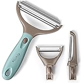 TIARA Fortune Peeler 3in1 Set Multipurpose, Fruit Peeler, Potato Slicer Shredder Kitchen Peeler for Cabbage Vegetables, Julie
