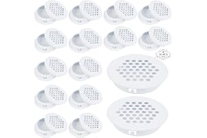 CAUTIOUS 30 sztuk okrągła kratka wentylacyjna, okrągła kratka wentylacyjna 35 mm kratka wentylacyjna do szafek, regałów, szafek na buty, piwnic na wino