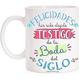 Taza Felicidades has Sido elegido Testigo de la Boda del Siglo. Taza Regalo Divertida para testigos de Boda de Parte de los N