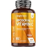 Liposomal Vitamin C Capsules 1000mg - 180 Vegan Capsules (3 Month Supply) - High Strength Ascorbic Acid with Rosehip Extract