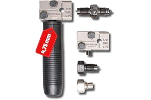 SW-Stahl 24529L Mechanisches Bördelgerät für Bremsleitungen 4,75 mm | Manuelles Bördelwerkzeug nach SAE & DIN | Bördelgerät Set für Auto, Werkstatt & KFZ-Reparatur