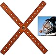 Trip Machine Company Leather Sticker Headlight X Perforated Vintage Tan
