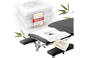 ‎ZEN MASSAGE WARE ZEN – 500x Einweg Nasenschlitztücher für Therapieliegen mit X-Ausschnitt – Vlies Einwegauflagen für Kopfstützen bei Massageliegen & Behandlungsliegen – Hautverträgliche Gesichtsauflagen 40x31 cm
