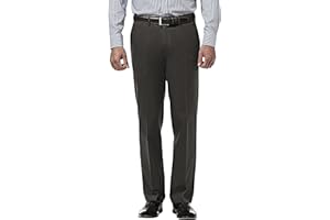 Haggar Pantalon de Qualité Supérieure sans Repassage Coupe Droite Invisible et Flexible décontracté Homme