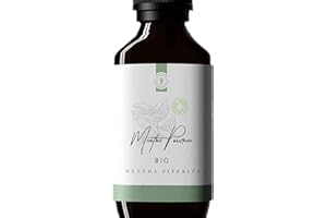 BEAU CLICHÉ 50ml Huile essentielle de Menthe Poivrée BIO (Mentha piperita) - 100% Pure, Naturelle et Biologique - Embouteillée en France