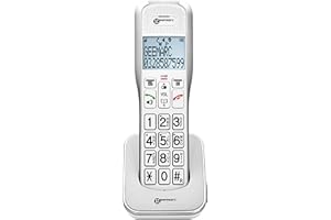 Geemarc Amplidect 595 HS - Amplified Additional Handset for Geemarc Amplidect 595 and 595 U.L.E Range - Main Base Unit Required - Medium to Severe Hearing Loss - Hearing Aid Compatible - UK version
