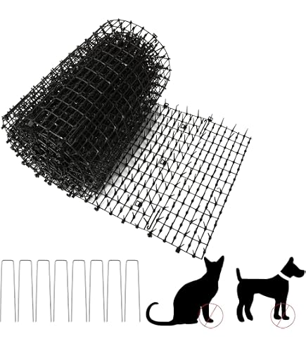 12 Stück Anti-Katzen-Matte Mit Stacheln - Abwehr Für Gartenzaun, Balkon & Beete